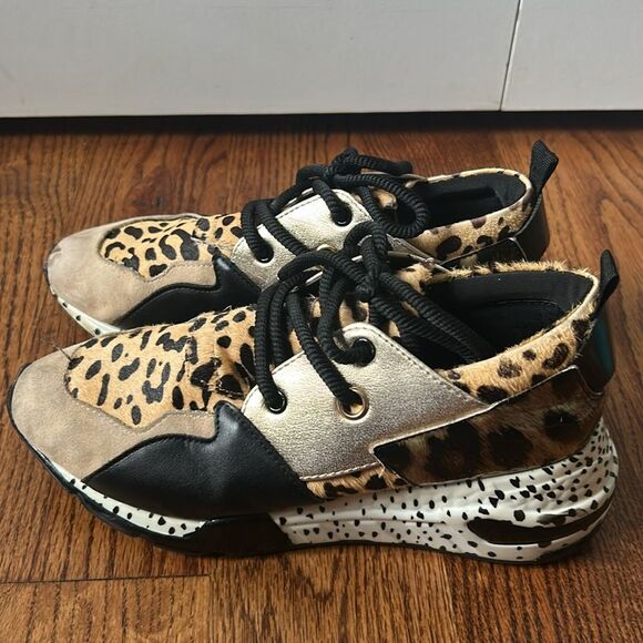 Steve Madden Cliff Cheetah Print platform shoes Size 8.5 - Picture 3 of 6
